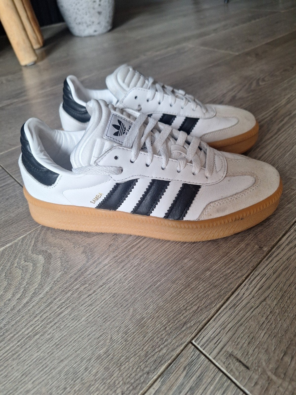 Adidas Samba OG sneakers - wit/zwart - maat 38, Adidas, Wit, Ophalen of Verzenden, Sneakers of Gympen