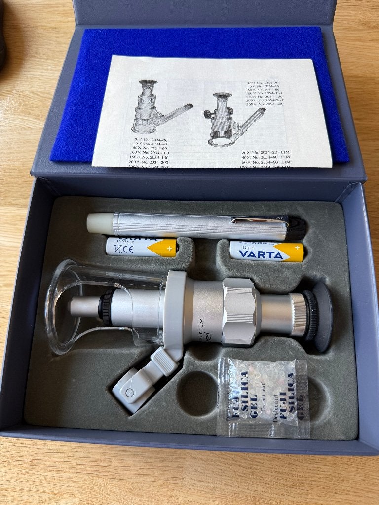 Peak stand microscopen 25x 50x en 150x, Ophalen of Verzenden, Zo goed als nieuw, Minder dan 400x, Biologische microscoop