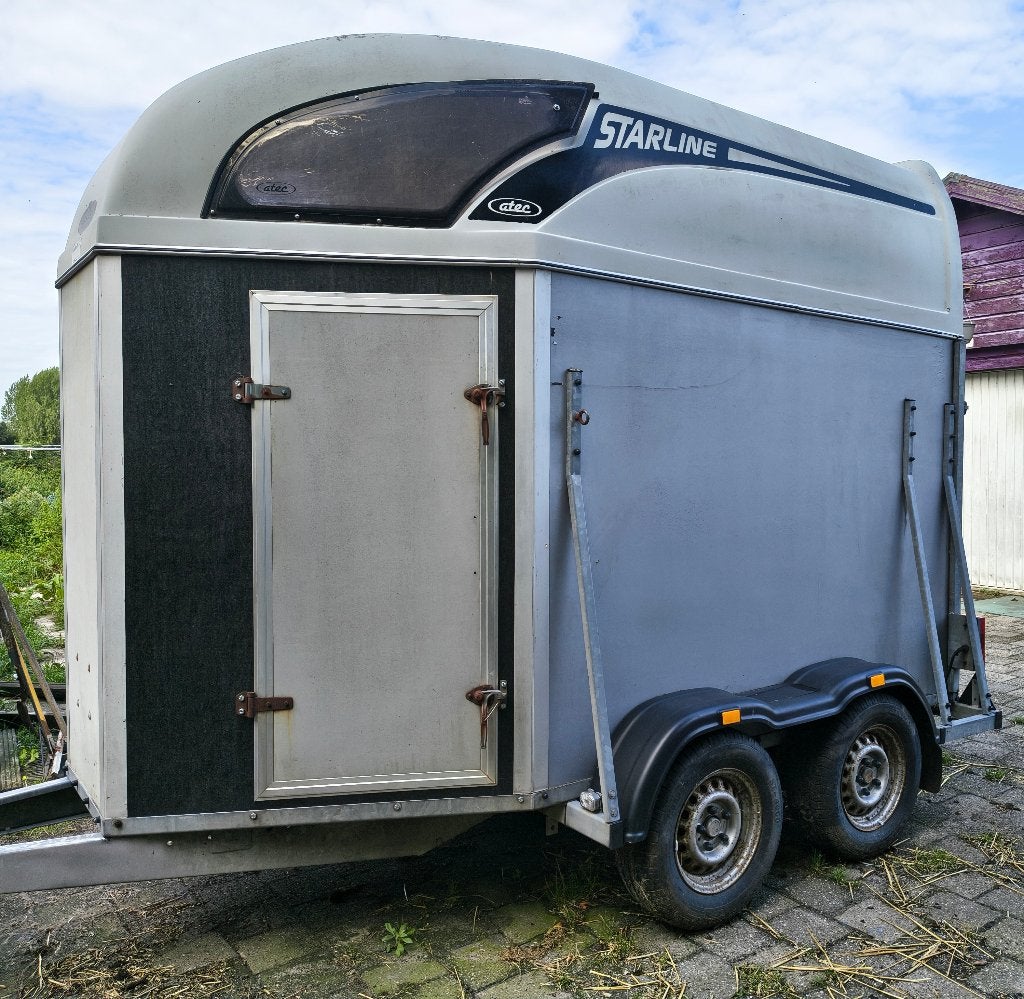 2 paards trailer Atec, Ophalen, Gebruikt, Hout, 2-paards trailer
