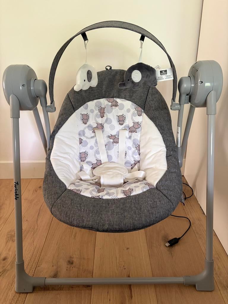 Lorelli Baby Swing Grijs 0+, Ophalen, Zo goed als nieuw