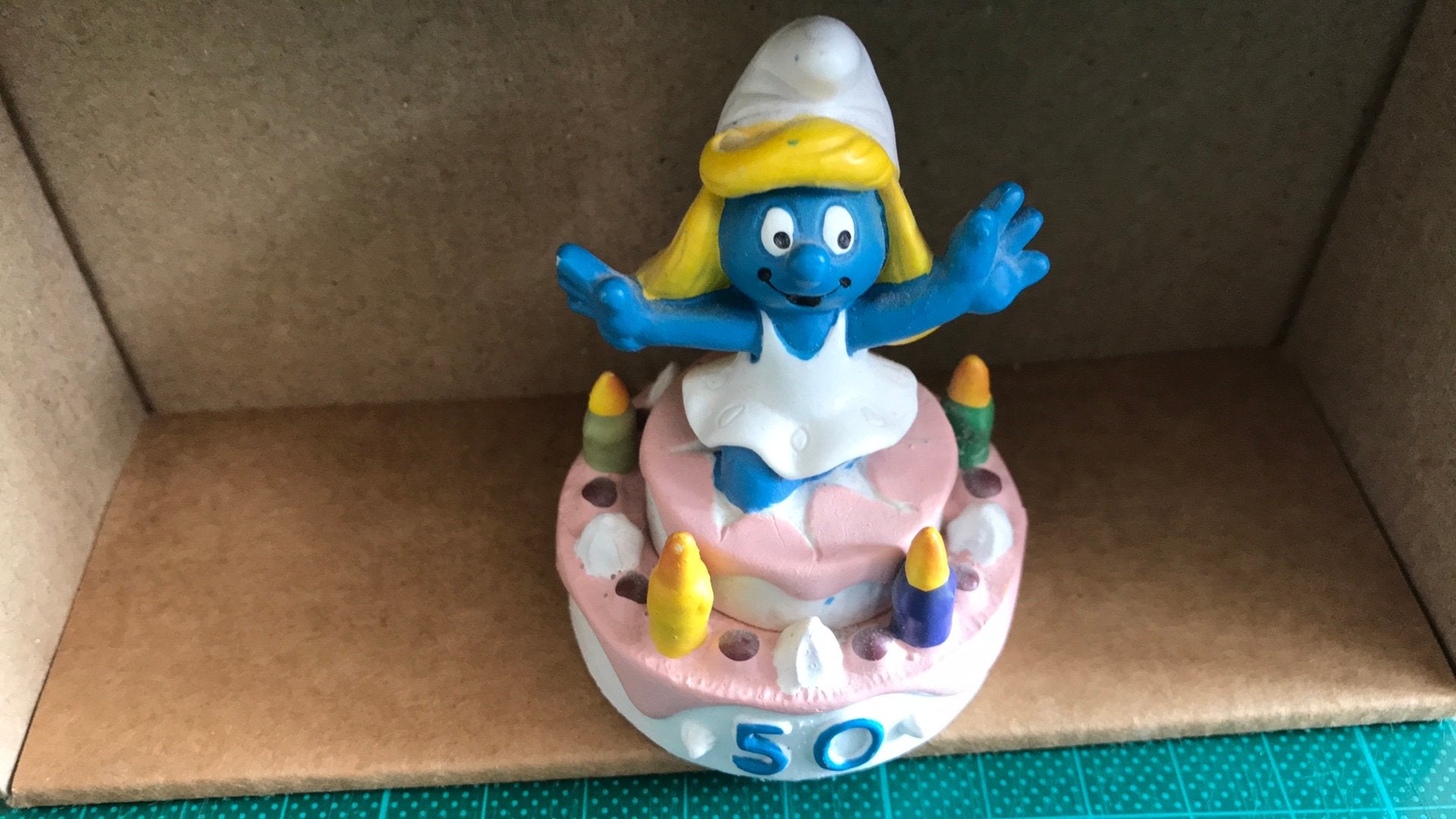 Schleich smurfin 50  (ei), Ophalen of Verzenden, Zo goed als nieuw