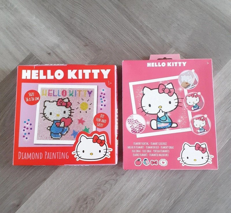 Diamond Painting Hello Kitty 2x (NIEUW), Fantasie, Zelfklevend, Nieuw, Ophalen of Verzenden