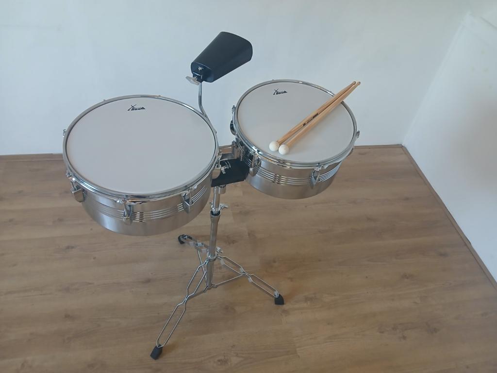 Xdrum Timbales met standaard en cowbell, Ophalen, Zo goed als nieuw, Overige merken