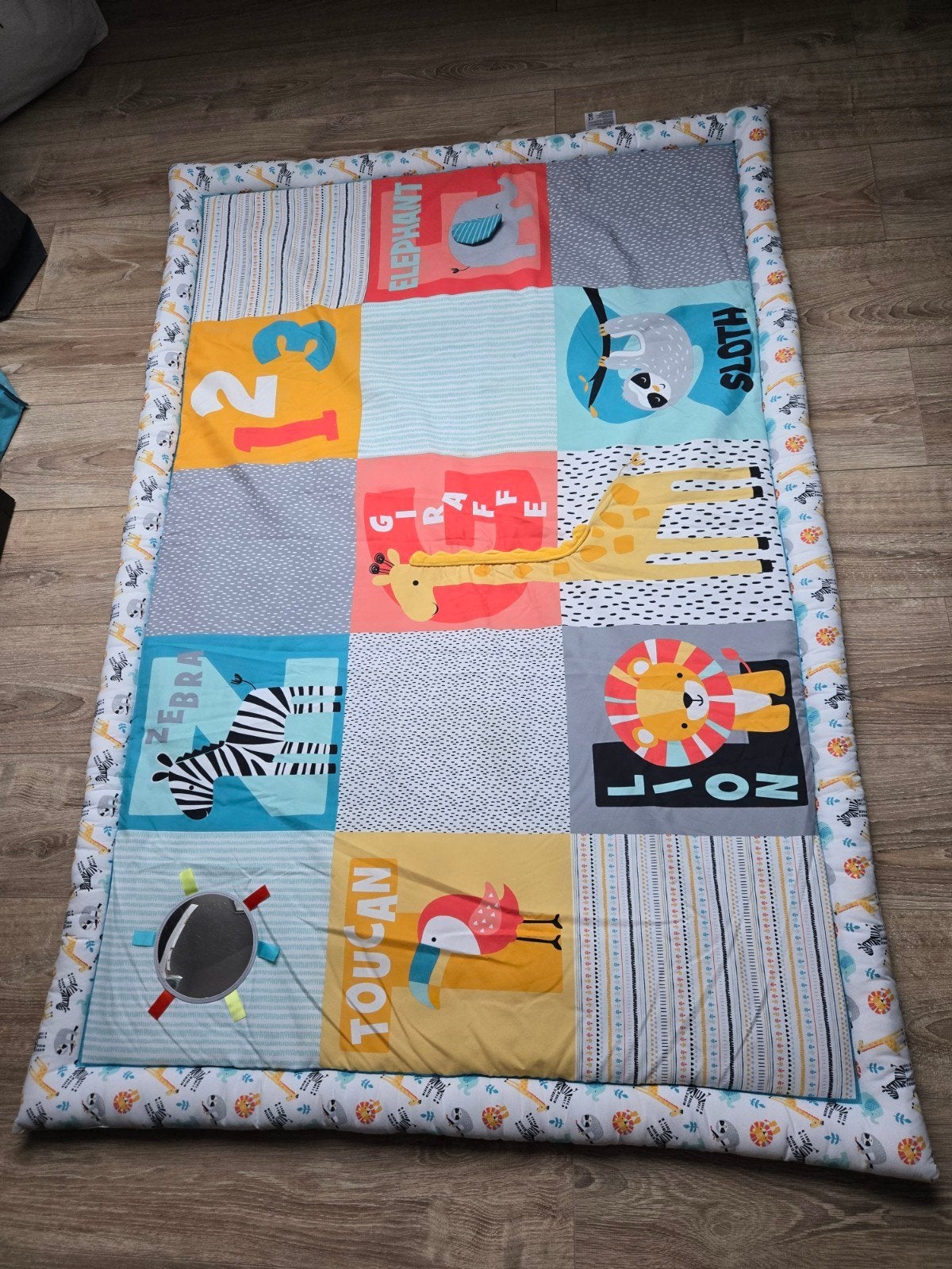 Speelkleed met Dieren en Nummers - Zacht en Kleurrijk, Ophalen of Verzenden, Gebruikt, Babygym
