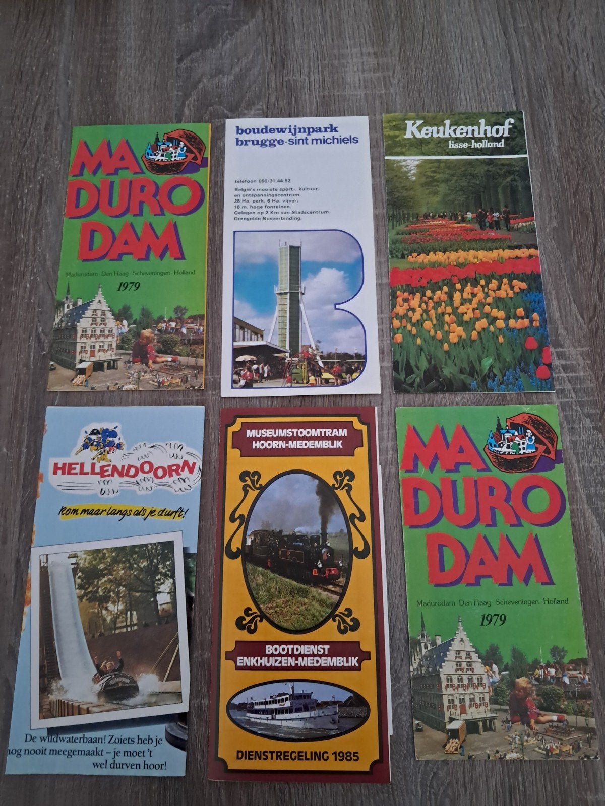 Vintage pretpark folders, brochures, Verzenden, Zo goed als nieuw