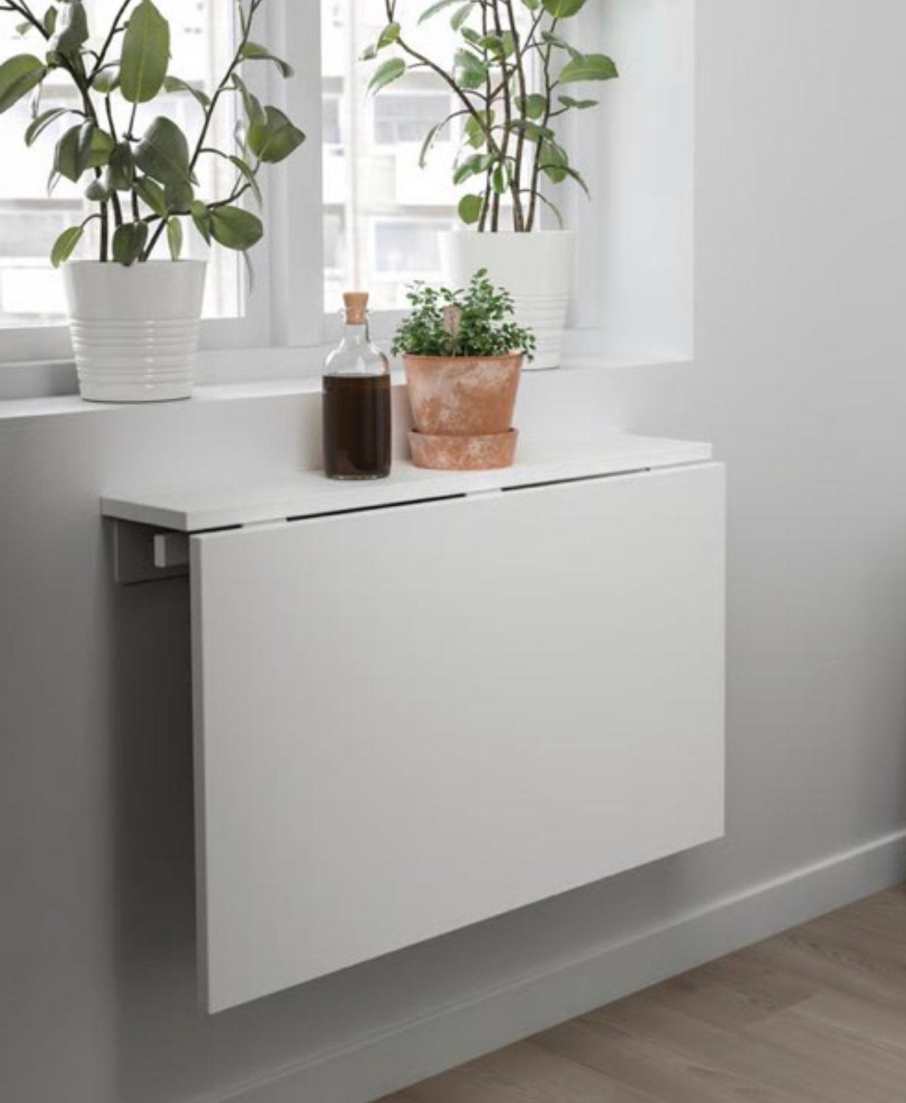 IKEA NORBERG klaptafel/wandbureau 74x60 cm, Ophalen, Gebruikt, 75 cm of meer, 60 cm of meer
