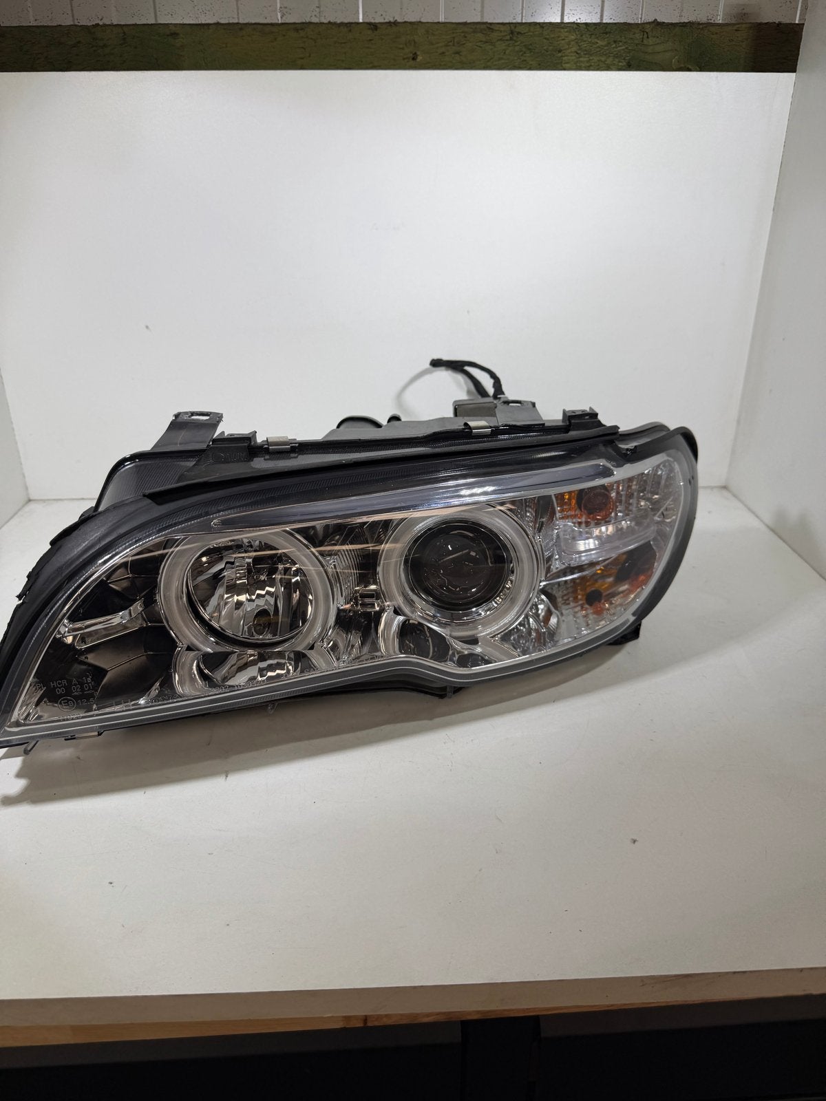 Koplamp links BMW E46 met Angel Eyes - Nette staat, Auto-onderdelen, Ophalen, Gebruikt, BMW