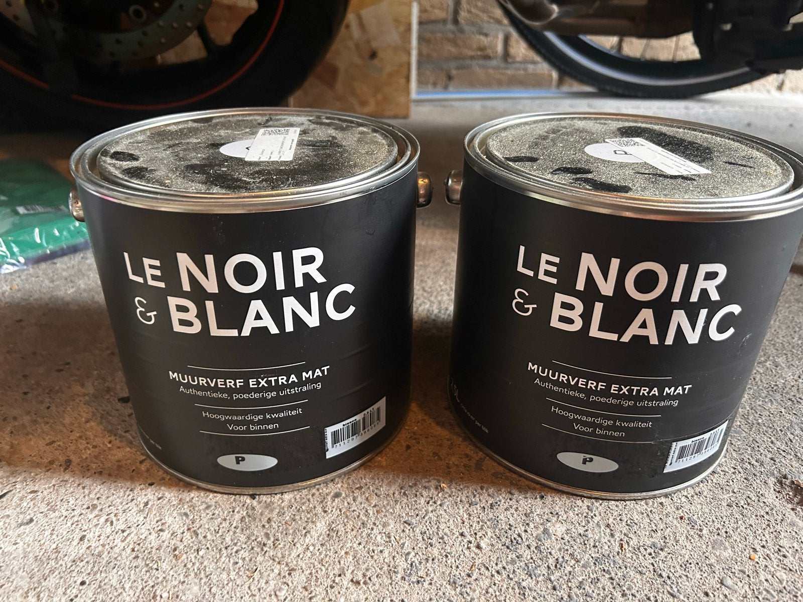 2x Le Noir & Blanc Muurverf Extra Mat Blauw 2,5L (KH M-132), Ophalen, Nieuw, Overige typen
