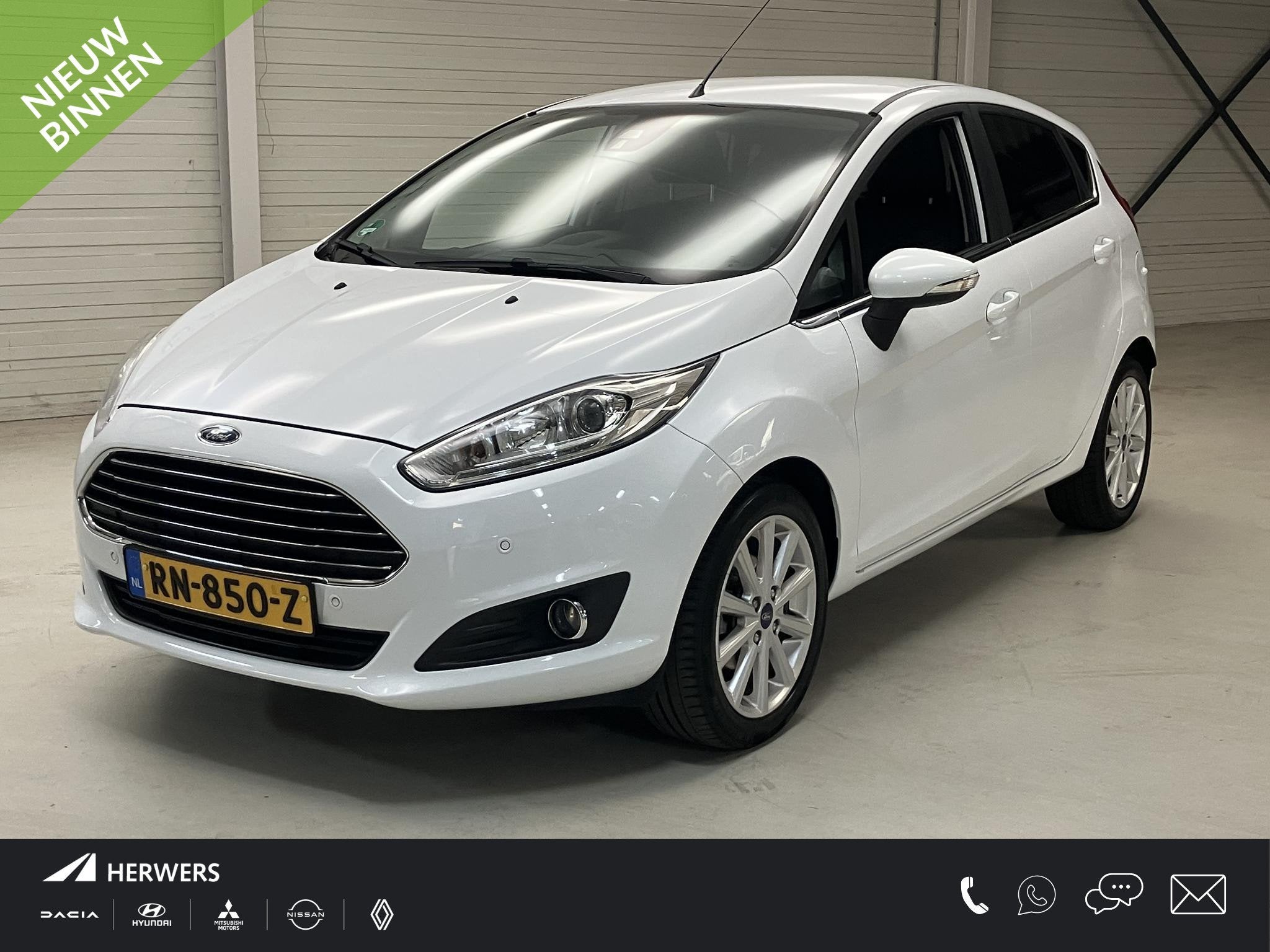 Ford Fiesta 1.0 EcoBoost Titanium 5drs / Airco / LM velgen, Auto's, Voorwielaandrijving, Euro 6, Origineel Nederlands, Bedrijf