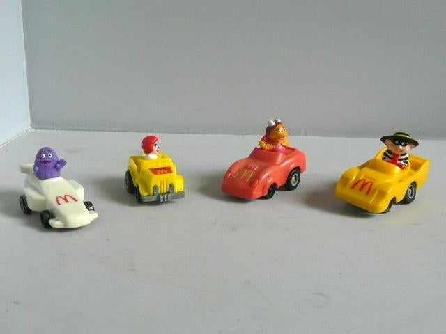 McDonalds 1990 # Turbo Macs (4x)., Verzamelen, Poppetjes en Figuurtjes, Ophalen of Verzenden, Zo goed als nieuw