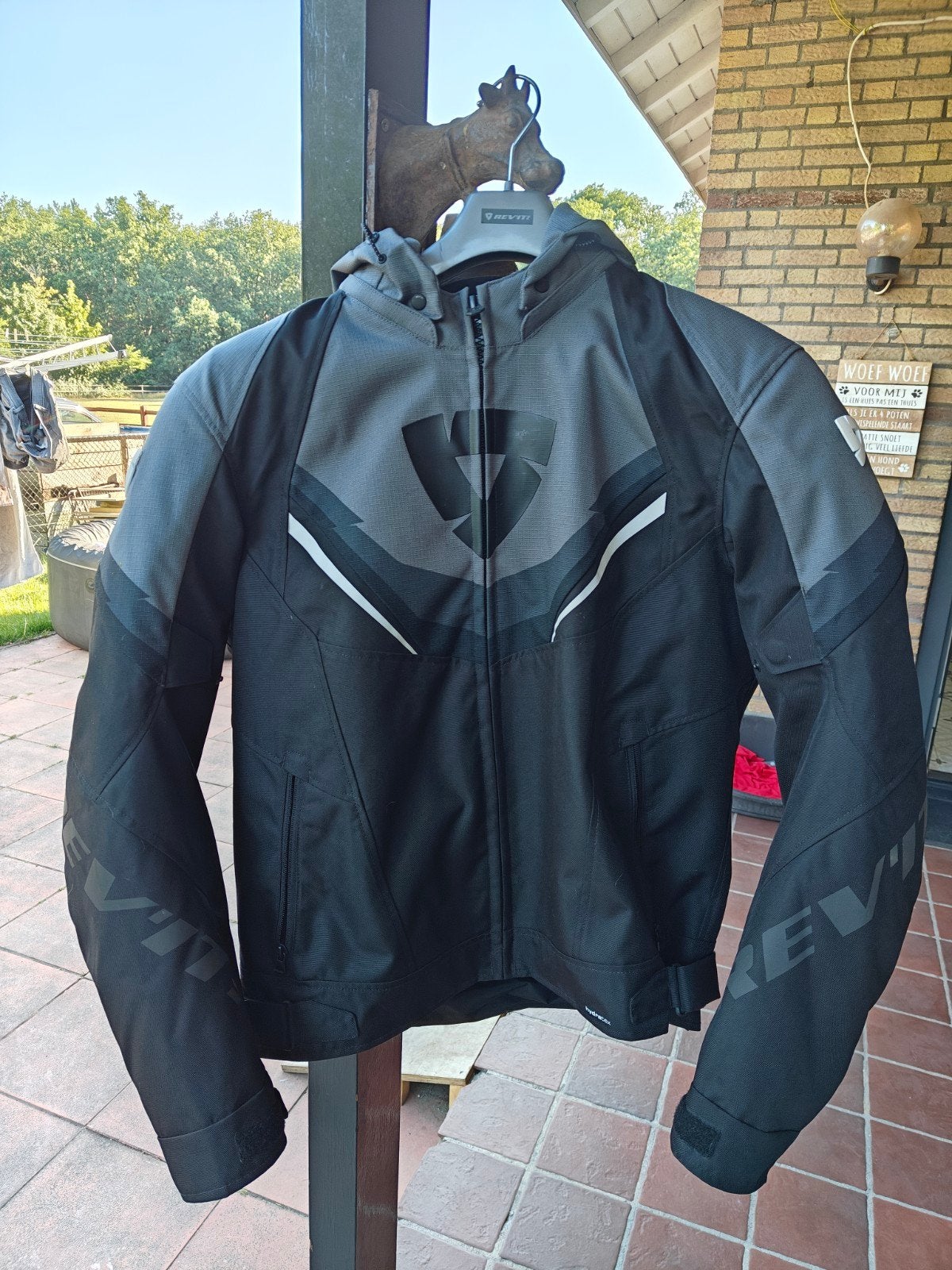 Motorjas REV'it Quantum 3 H2O XL met Seesoft RV rugprotector, Jas | textiel, Dames, Ophalen of Verzenden, Rev'it