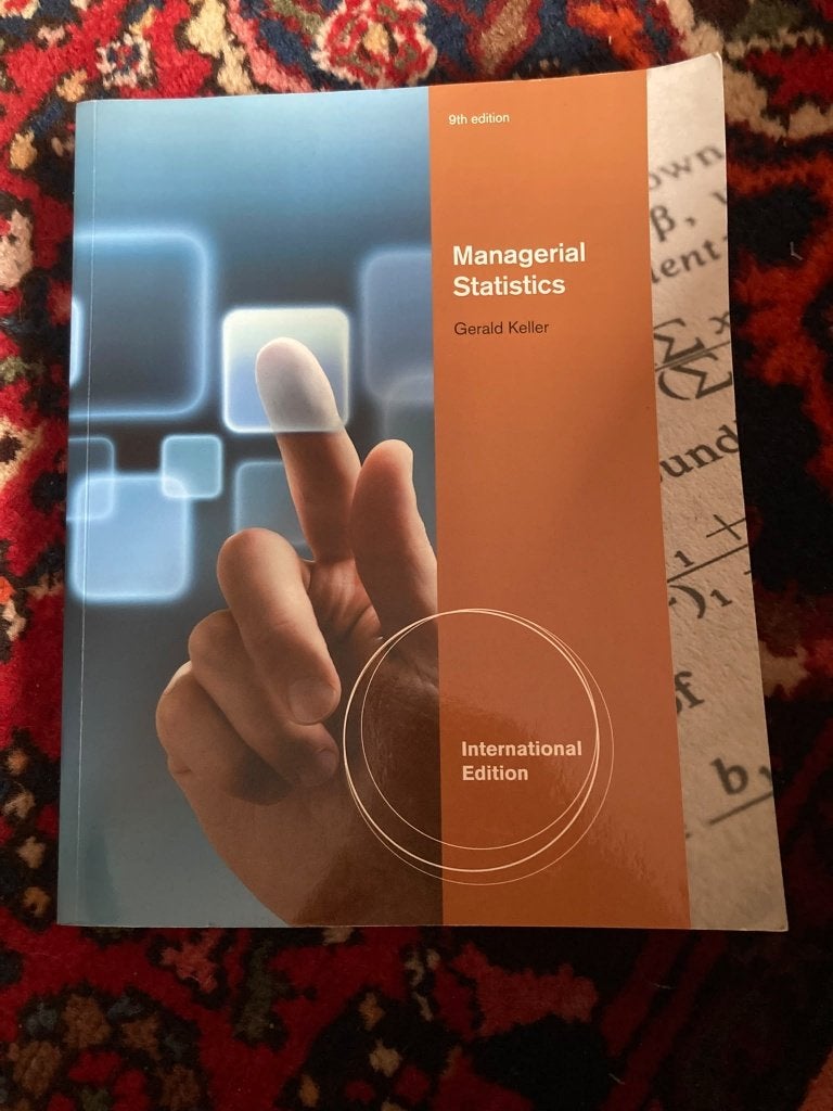 Managerial Statistics, Boeken, Ophalen of Verzenden, Beta, Zo goed als nieuw, WO