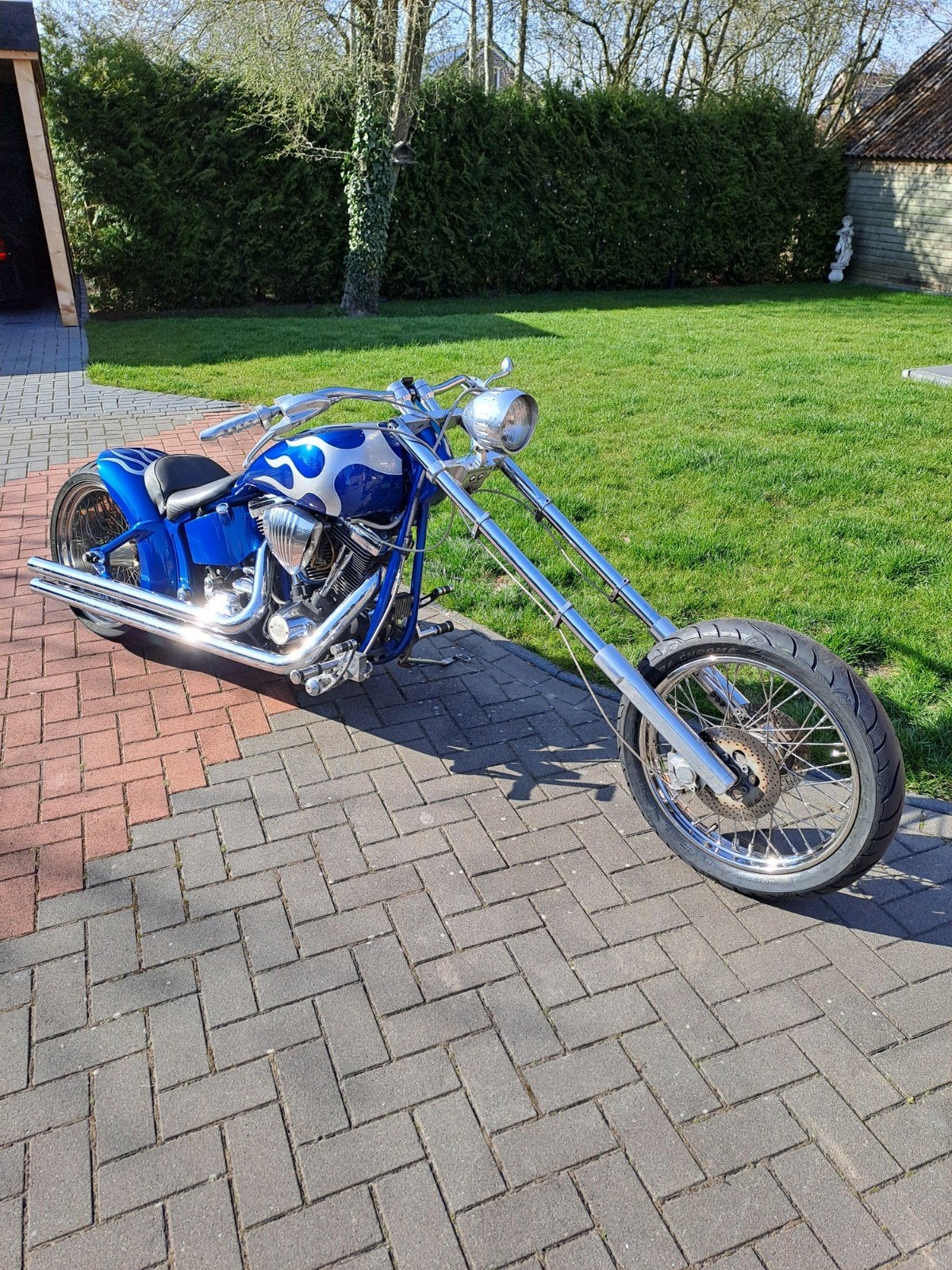 Eigenbouw Harley, 2 cilinders, 1340 cc, Chopper, Gebruikt