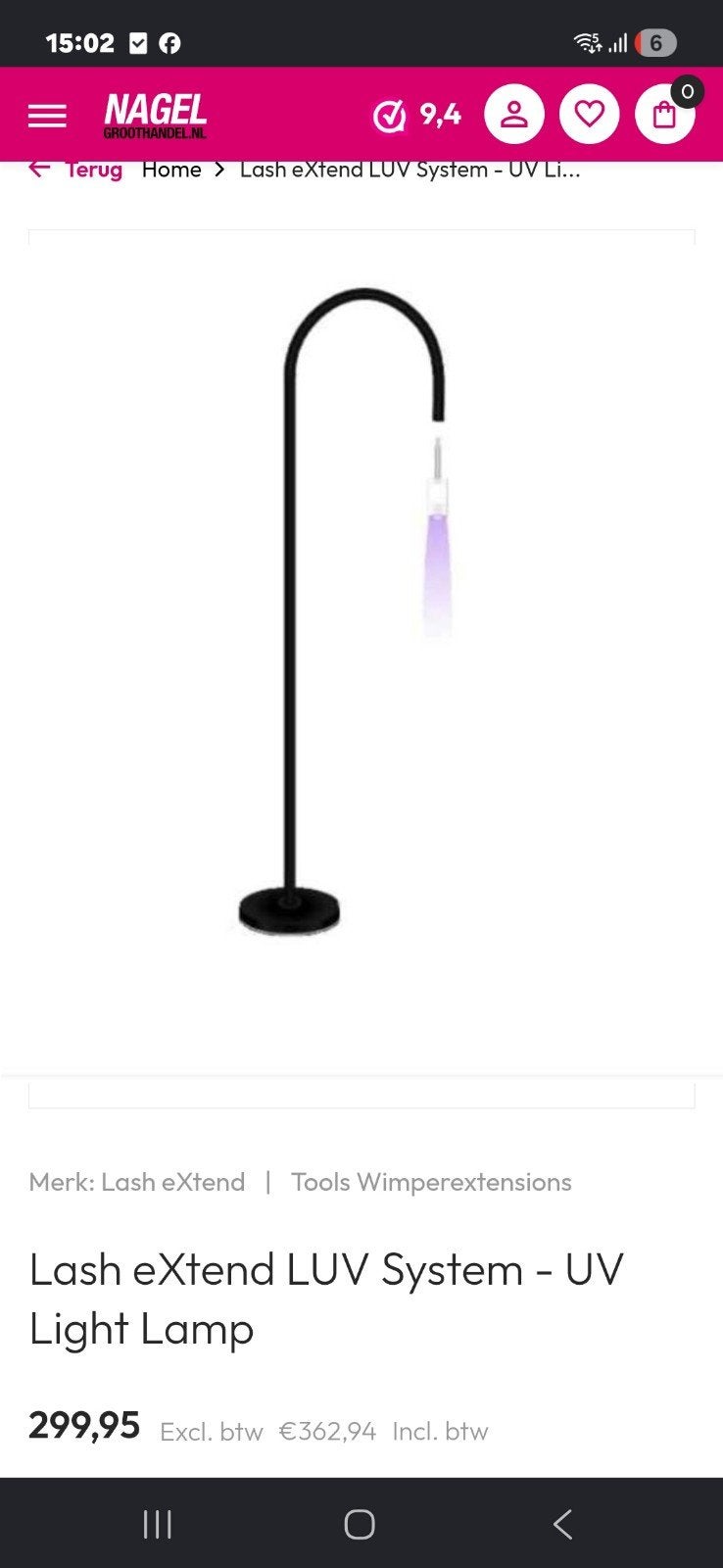 uv drooglamp wimperextensions, Ophalen of Verzenden, Overige typen