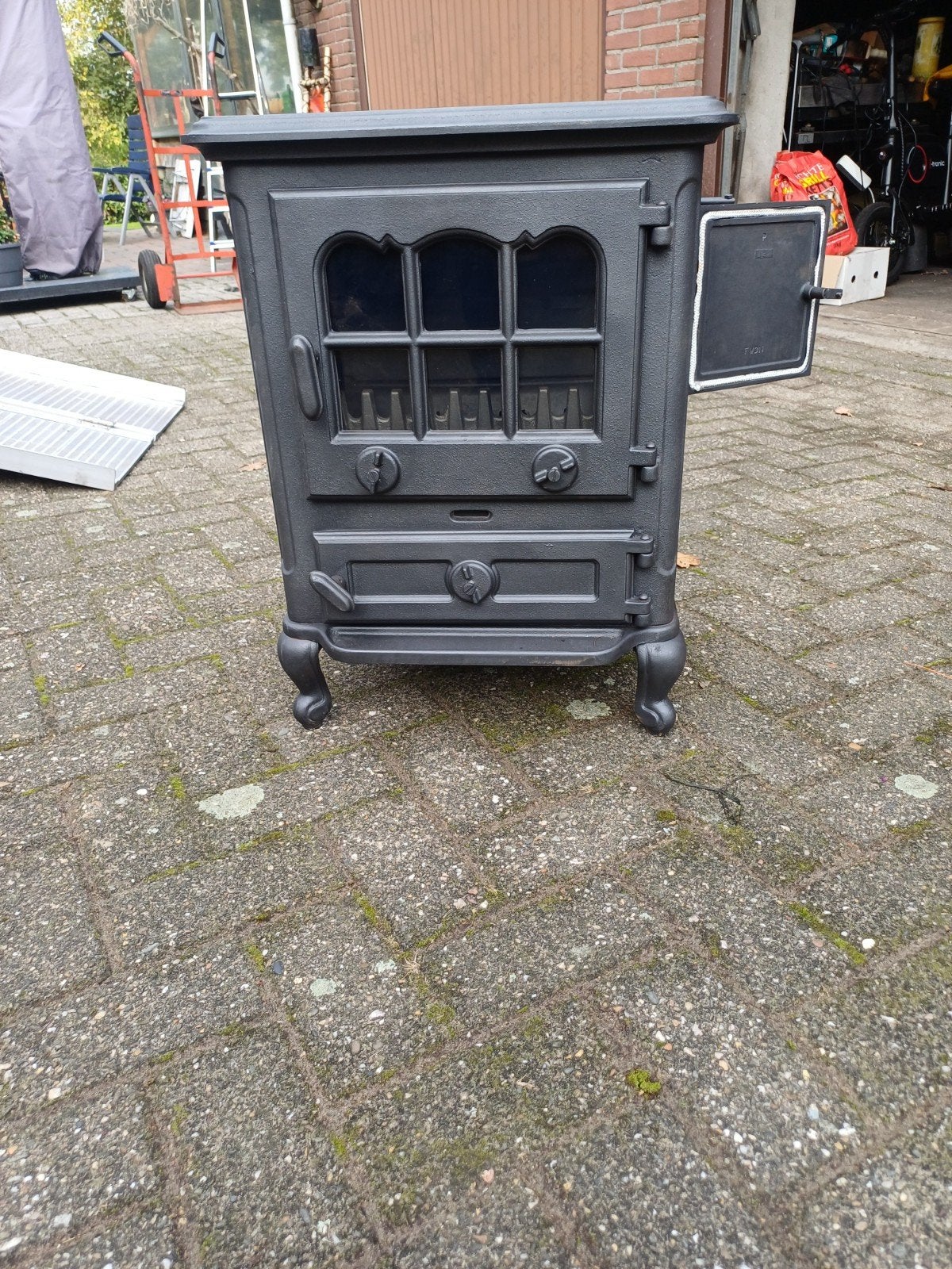 zeer mooie Laxevaags Trianon houtkachel 8 kw, Huis en Inrichting, Ophalen of Verzenden, Gebruikt, Hout, Houtkachel