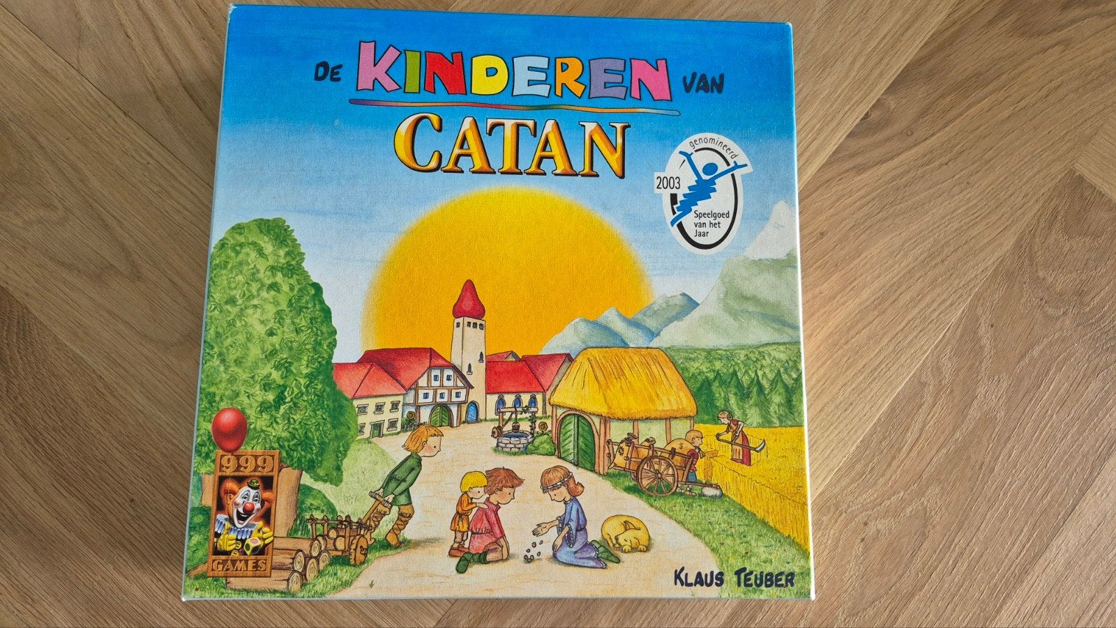 Spel Kinderen van Catan (bordspel/999 games), Ophalen of Verzenden, Zo goed als nieuw, 999 Games