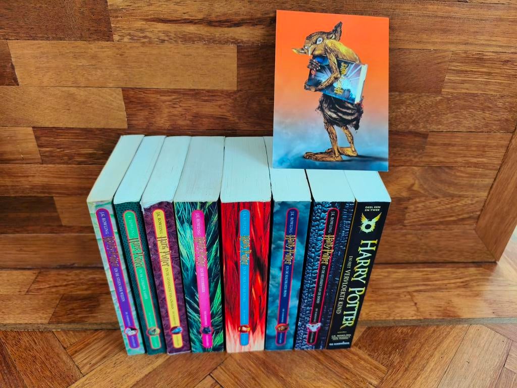 Harry Potter deel 1 t/m 8 in het Nederlands, Ophalen of Verzenden, Gebruikt, Boek of Poster