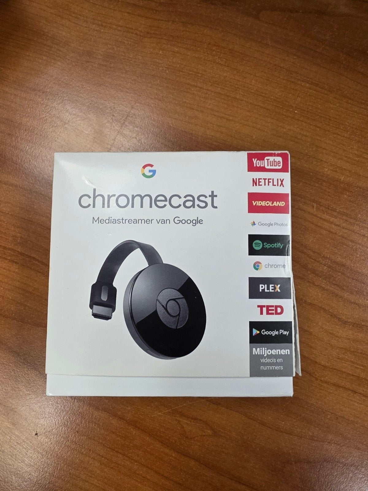 Google Chromecast Mediaspeler - Nieuw in doos, Ophalen of Verzenden, Nieuw, HDMI, Zonder harde schijf