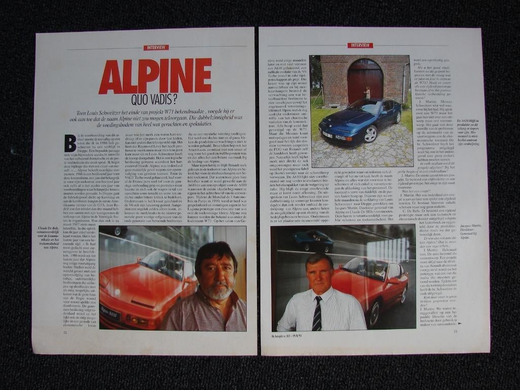 Artikel Alpine, Ophalen of Verzenden, Zo goed als nieuw, Overige merken