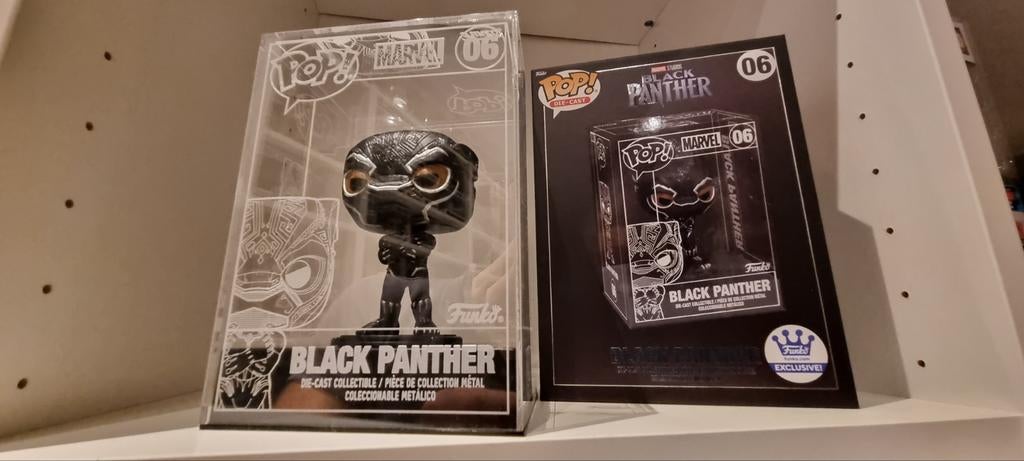 Funko pop Black panther die-cast (die cast), Ophalen of Verzenden