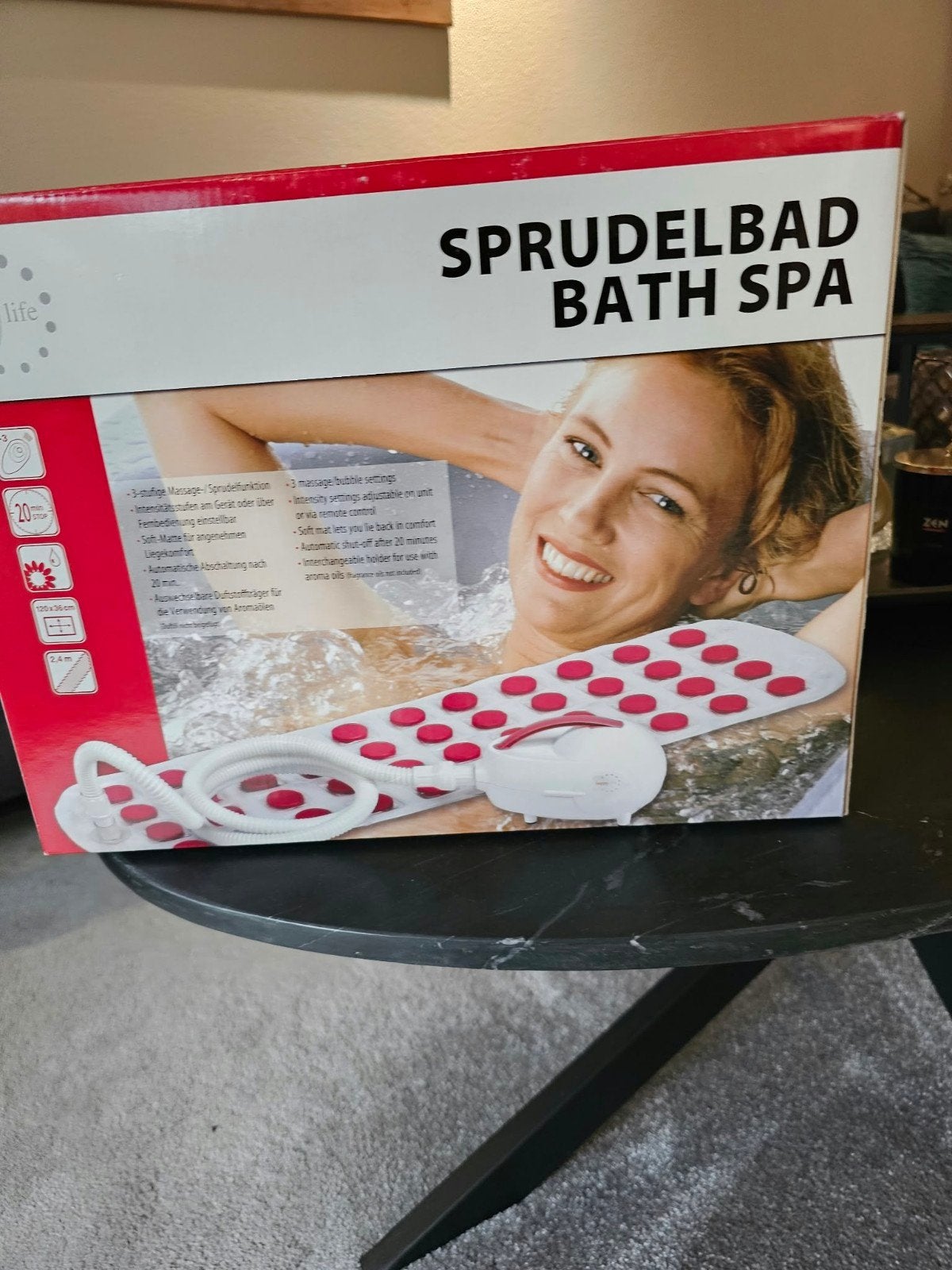 Happy Life Sprudelbad Bath Spa met Aromadispenser, Ophalen, Zo goed als nieuw, Overige typen