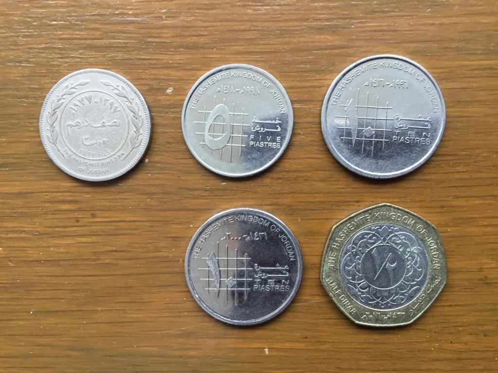 Munten Jordanië, Ophalen of Verzenden, Midden-Oosten