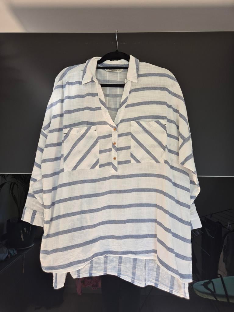 Linnen blouse Zara, Ophalen of Verzenden, Nieuw, Maat 46/48 (XL) of groter
