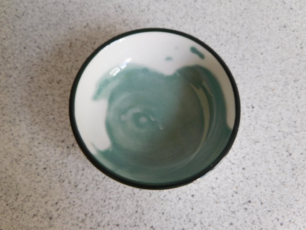 Gusta Inktvlek Groen Bord - 9 cm, Overige merken, Keramiek, Nieuw, Ophalen of Verzenden