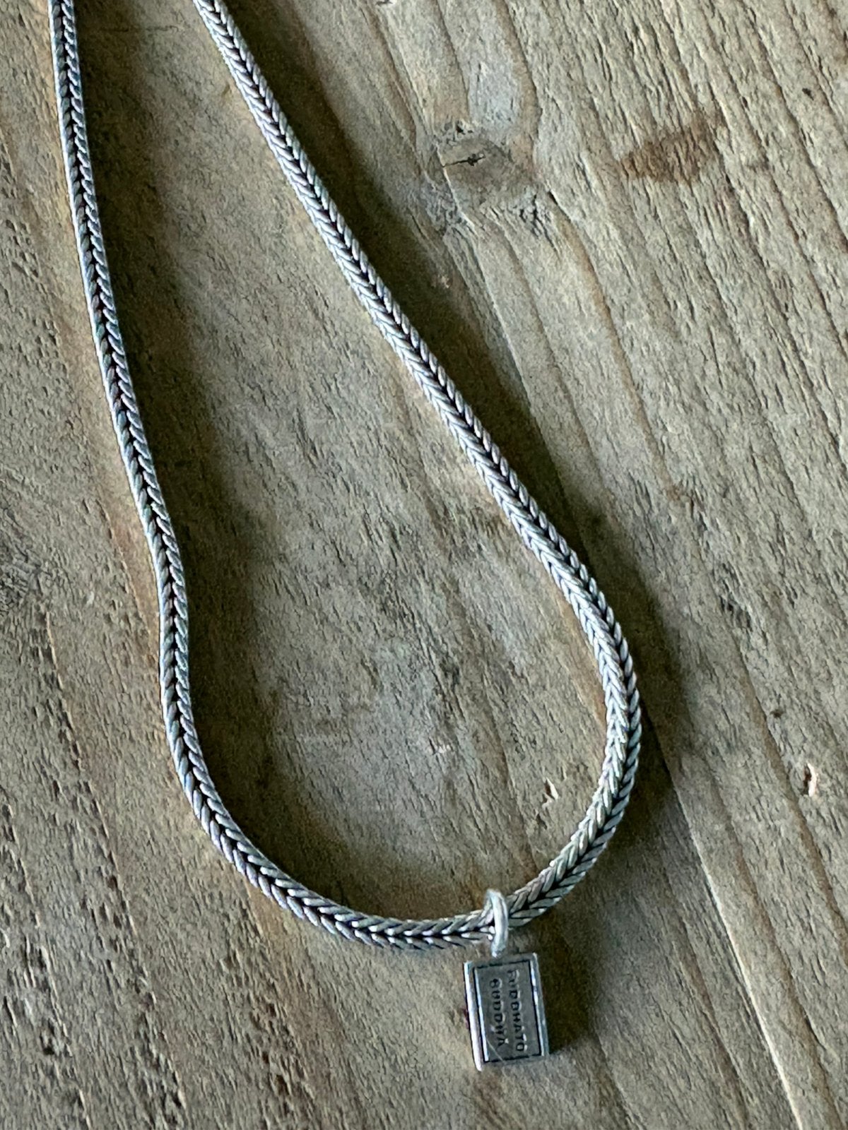 Buddha to buddha Ellen Mini ketting 50 cm 925 Zilver, Met hanger, Ophalen of Verzenden, Zo goed als nieuw, Zilver