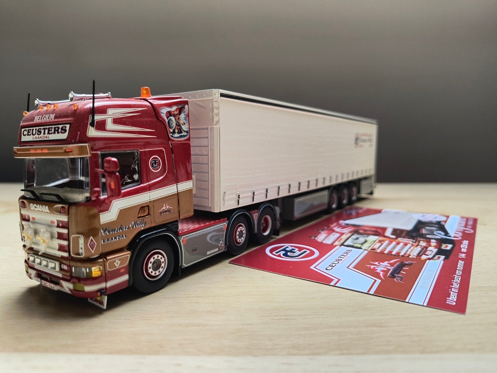 Tekno Scania Willy Ceusters, Ophalen of Verzenden, Zo goed als nieuw, Bus of Vrachtwagen, Tekno