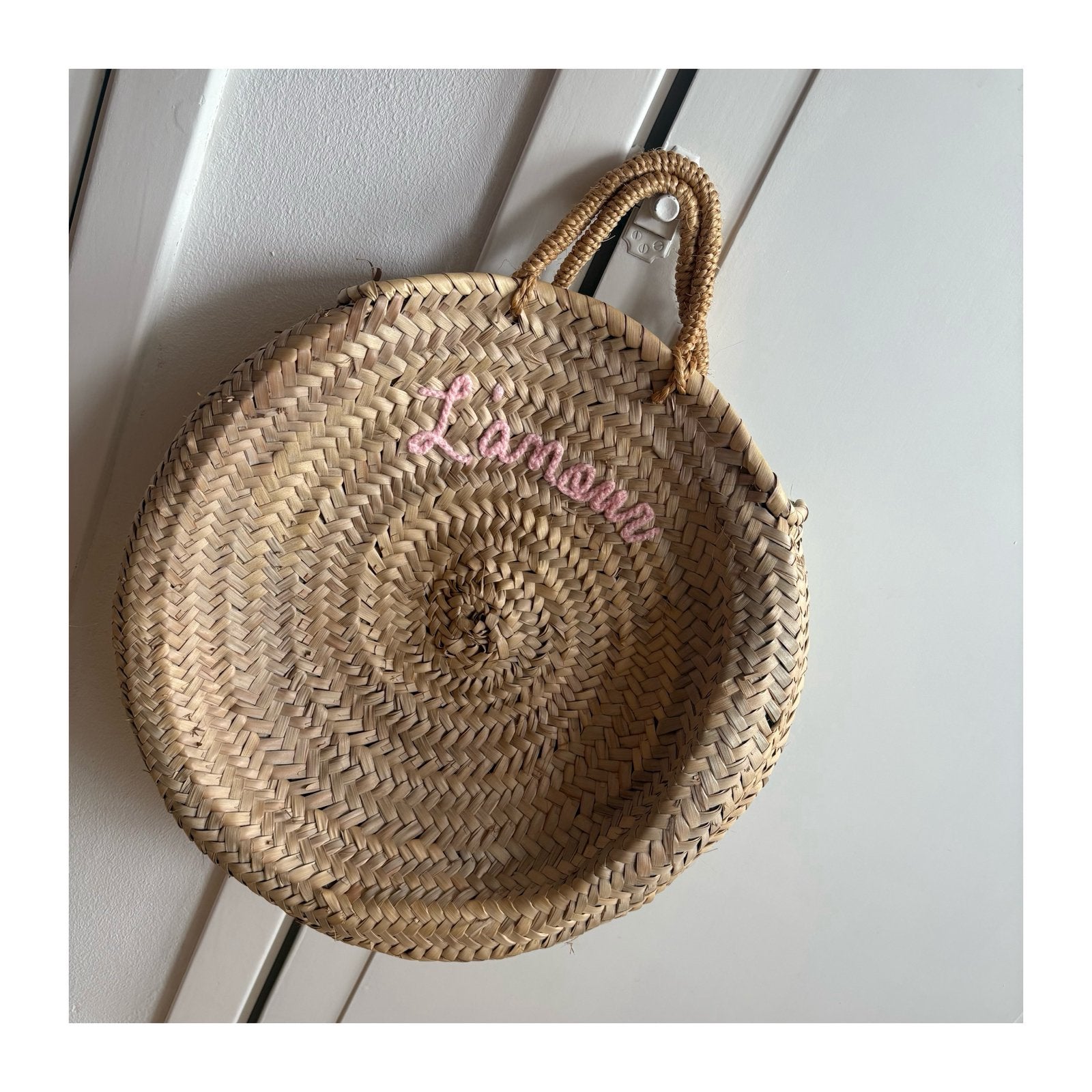 Rieten (strand)tas, Ophalen of Verzenden, Gebruikt, Overige kleuren, Shopper