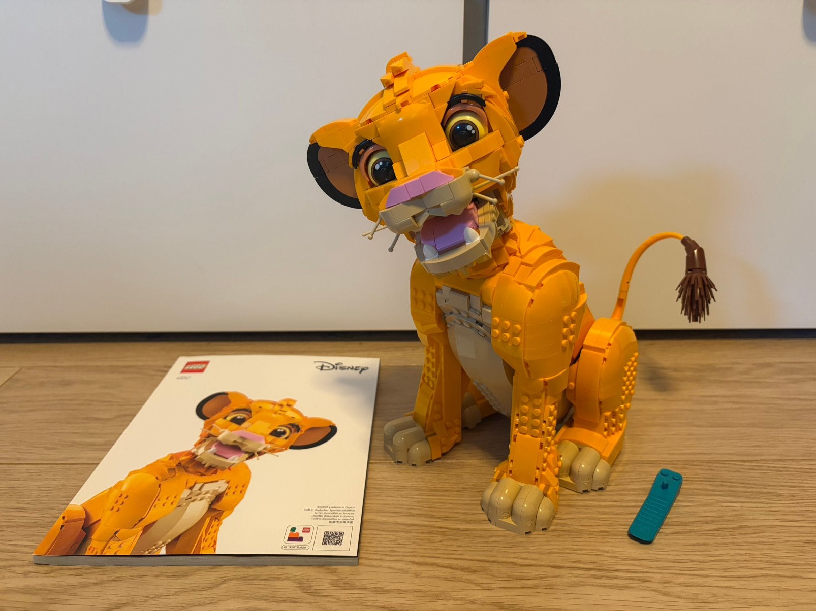 Lego Disney: 43247 Simba, Lego, Ophalen of Verzenden, Zo goed als nieuw, Compleet