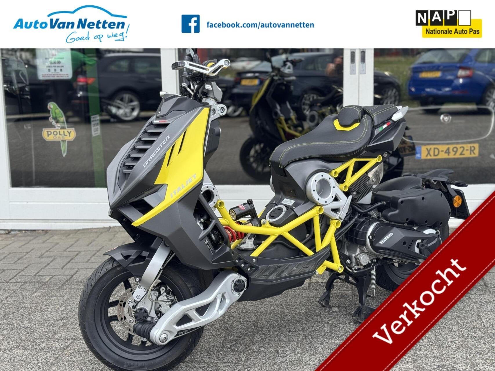 Italjet Dragster 200cc, Akrapovic uitlaat, Malossi koppeling, Motoren, Motoren | Overige merken, Bedrijf, Overig, 12 t/m 35 kW