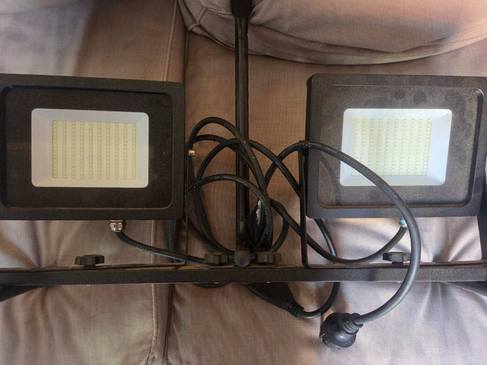 Bouwlamp LED 2x50W - Werkt prima, Ophalen of Verzenden, Zo goed als nieuw, Lamp