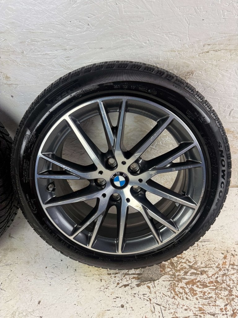 4. Originele BMW 1 2-Serie velgen 17" 5x112 Style 489 winter, Niet ingevuld, Gebruikt, Banden en Velgen, Niet ingevuld