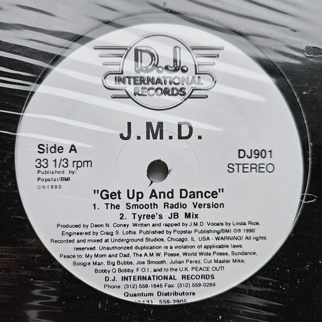 J.M.D. - Get Up And Dance 12inch Hip house Chicago Maxisingl, Ophalen of Verzenden