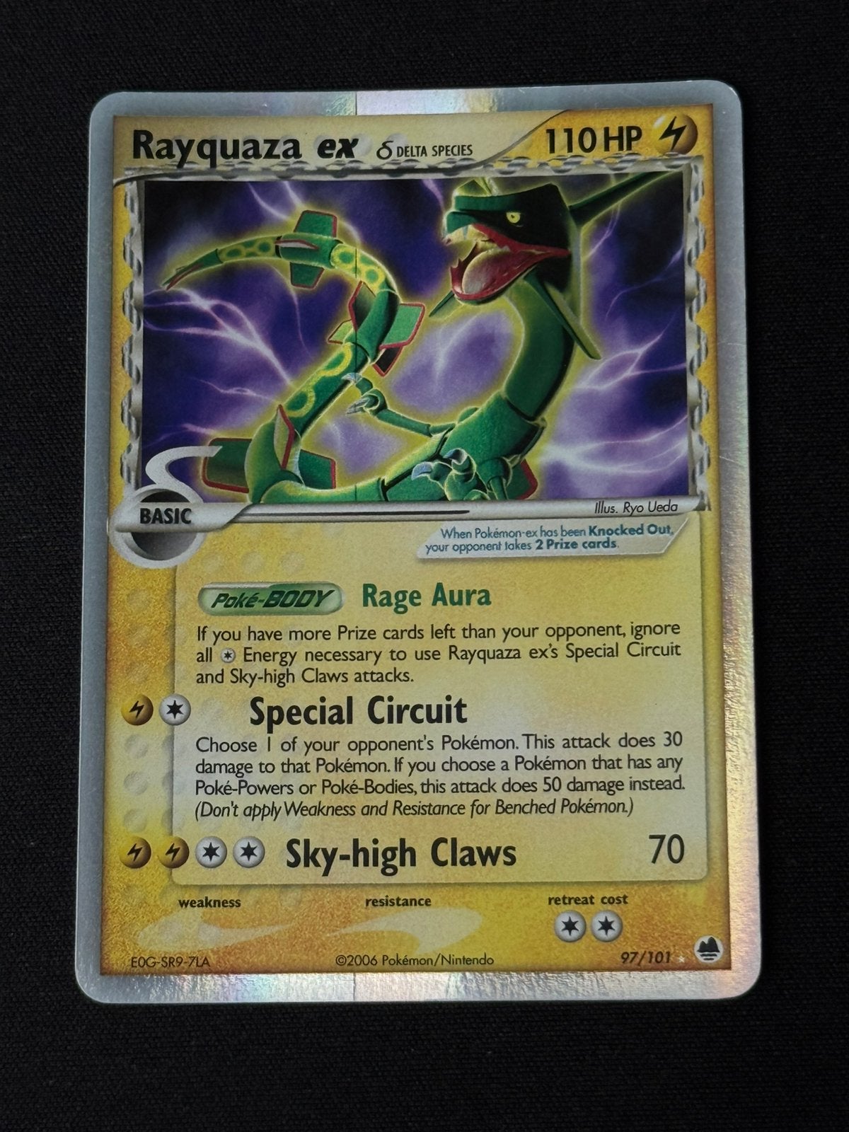 Rayquaza EX 97/101 - Delta Species, Ophalen of Verzenden, Losse kaart