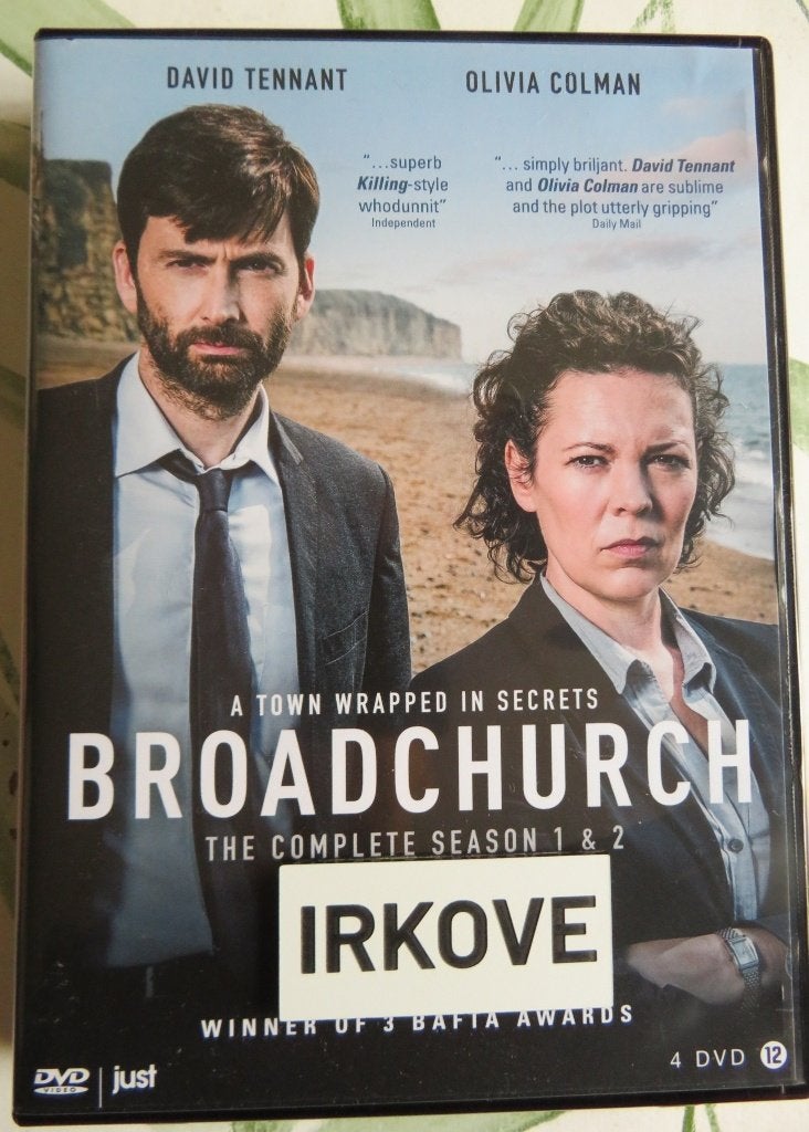 BROADCHURCH * DVD SEIZOEN 1 EN 2 * In een Cassette *, Engels, Verzenden, Nederlands, Zo goed als nieuw