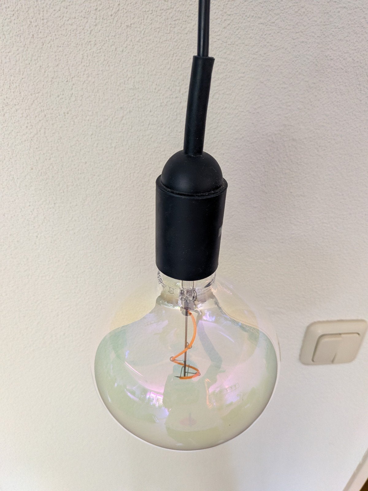 Ikea glazen hanglamp Gråvacka, Ophalen of Verzenden, Zo goed als nieuw, E27 (groot)