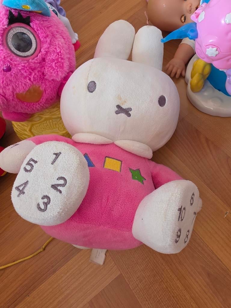 Grote Nijntje Knuffel met Geluid - Roze, Gebruikt, Met geluid, Konijn, Nijntje