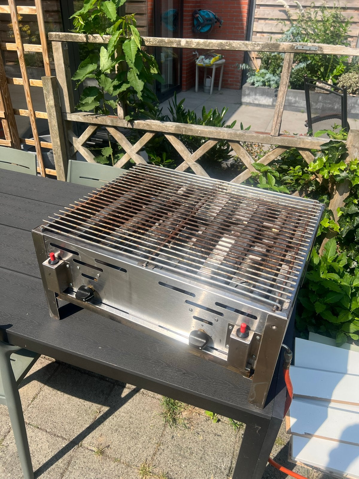 Hendi Grill Master Maxi Tafelmodel Gasbarbecue, Ophalen, Gebruikt