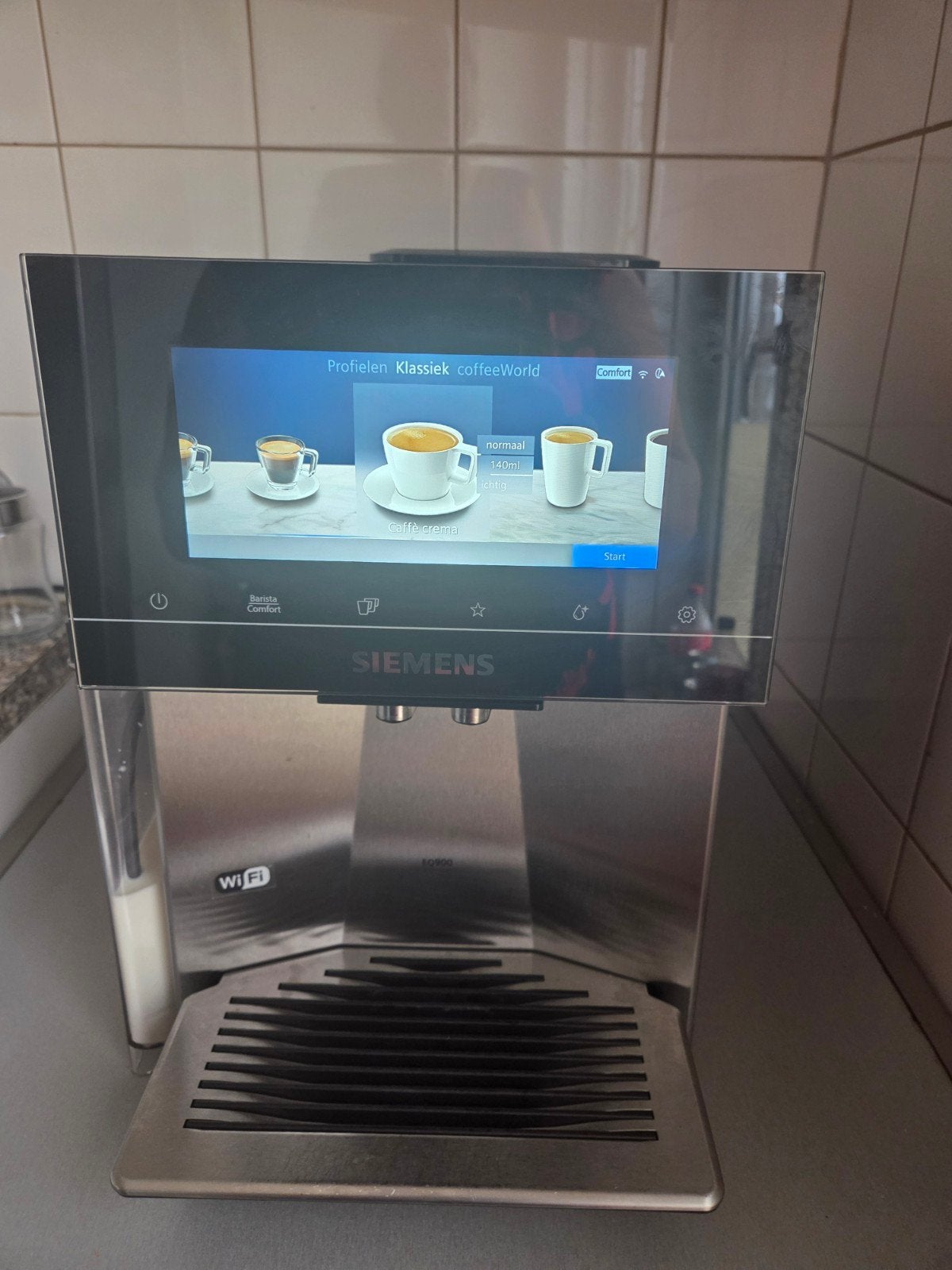 Siemens EQ.900 TQ903R03 Volautomatische Espressomachine, Ophalen, Espresso apparaat, Koffiebonen
