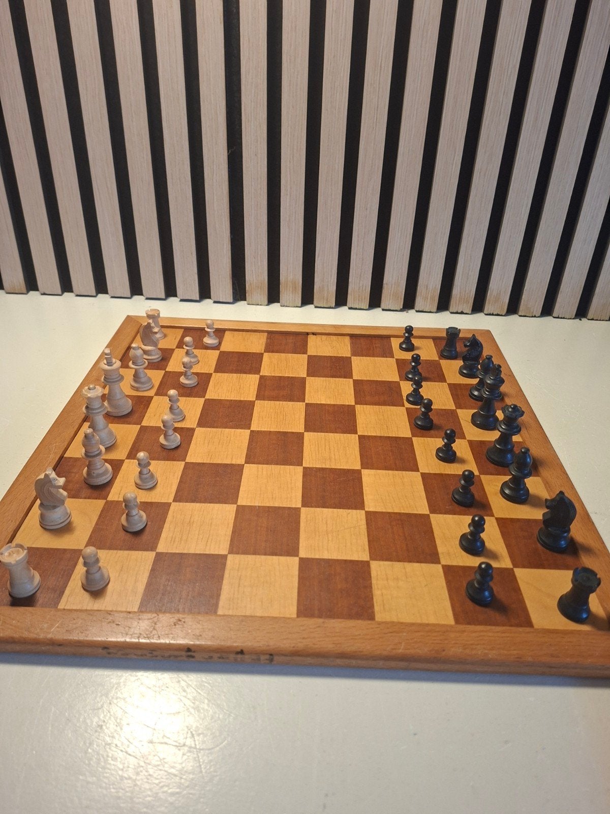 houten Staunton schaakspel en damspel, Ophalen of Verzenden