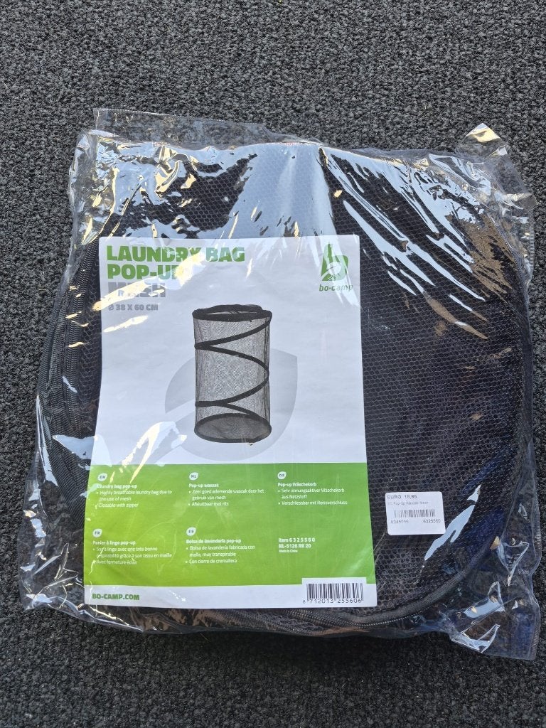 Uitvouwbare wasmand (voor de camping), Caravans en Kamperen, Ophalen, Zo goed als nieuw