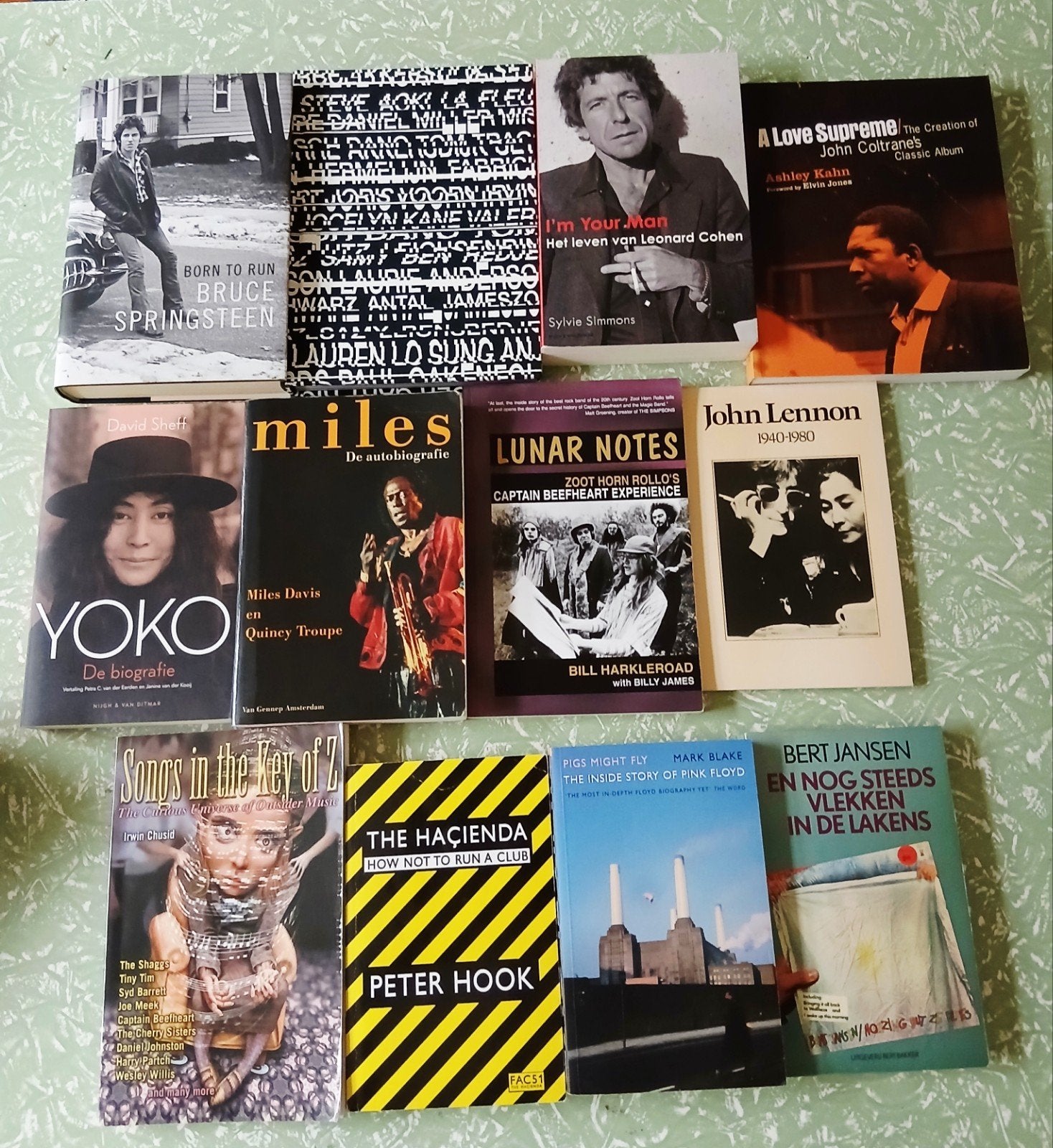 Springsteen Coltrane Beefheart Pink Floyd Yoko Ono  Miles, Boeken, Ophalen of Verzenden, Gelezen, Artiest