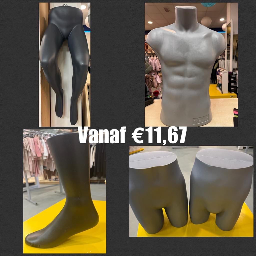 Etalage Presentatie Torso Mannequin Display vanaf €11,67, Ophalen, Overige stijlen, Onbekend, Kunststof