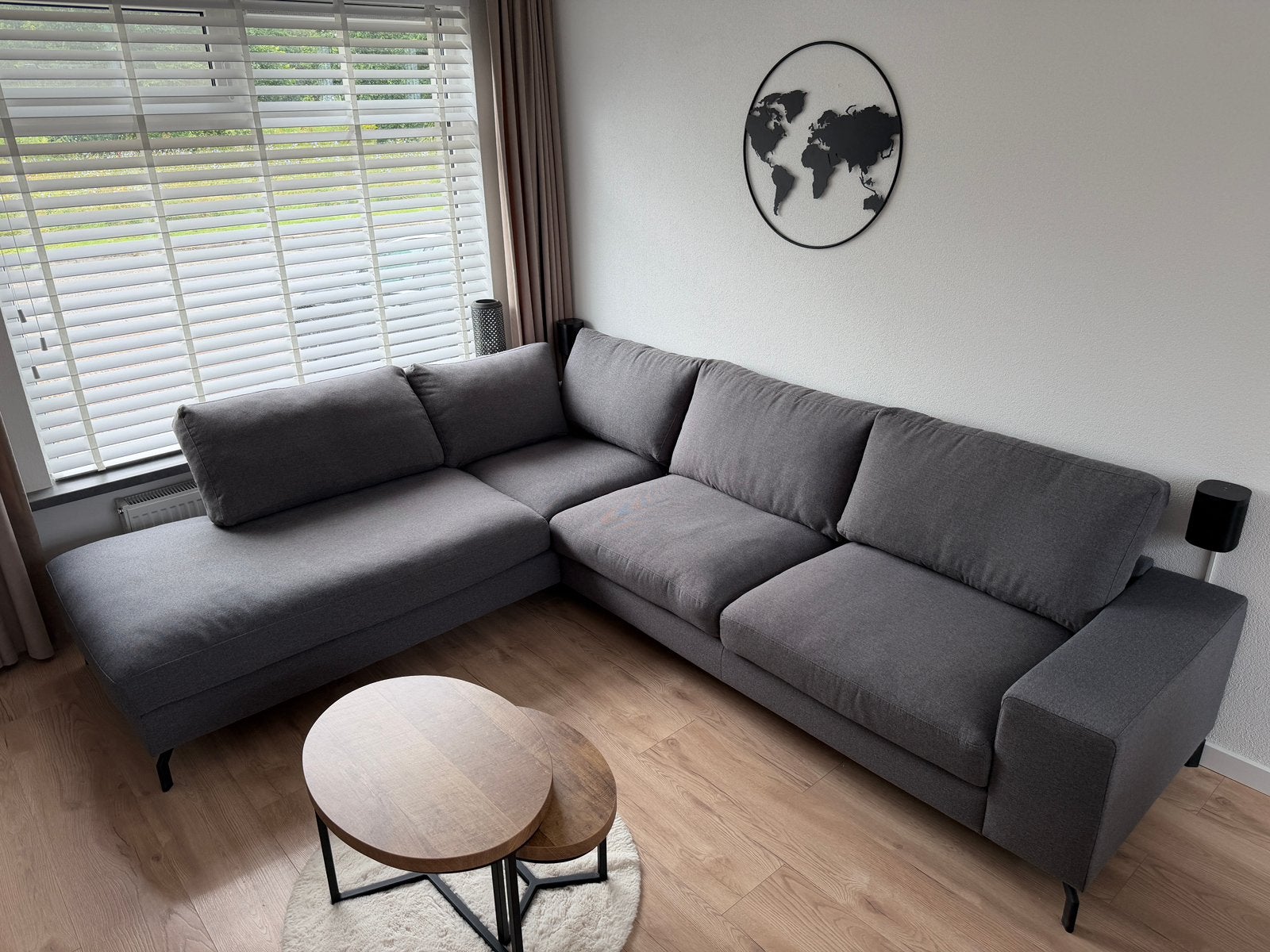 Montèl Monza hoekbank 300x245cm, Ophalen, Gebruikt, Stof