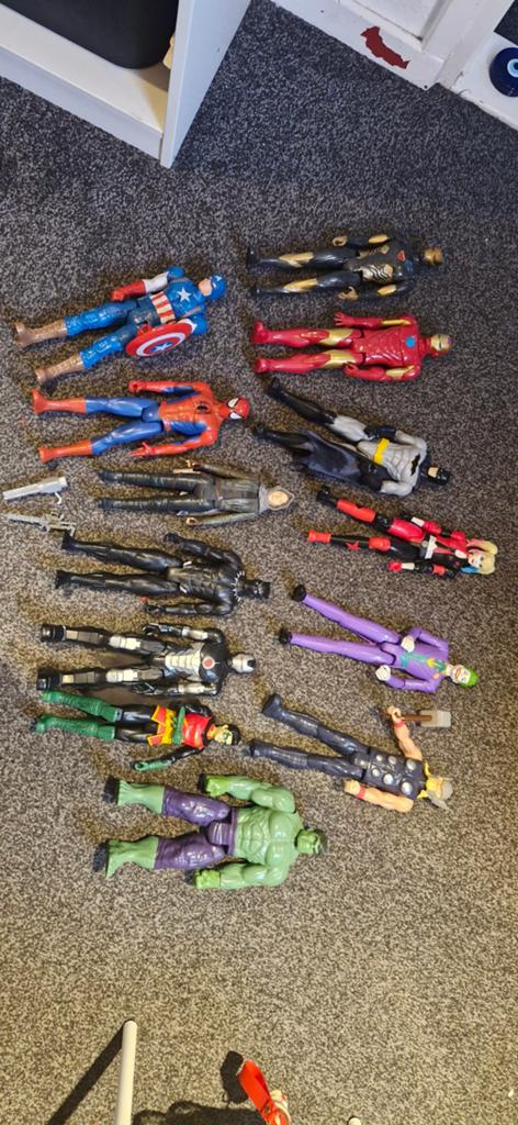 Grote collectie Marvel en DC actiefiguren, Ophalen of Verzenden, Gebruikt