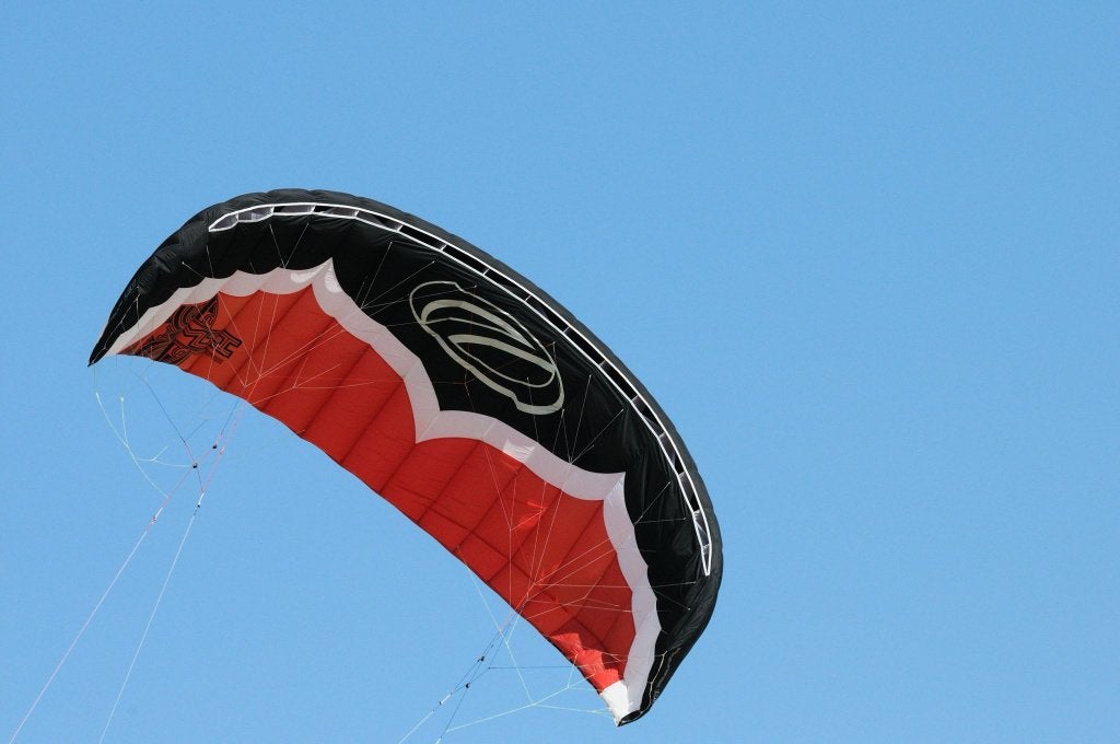 Ozone Manta 8.0 depower kite, Ophalen of Verzenden, Gebruikt, Vierlijns, Vlieger