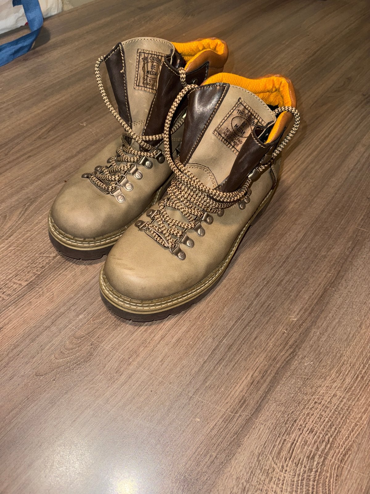 Stoere beige wandelschoenen, maat 42, Ophalen of Verzenden, Gedragen, Beige, Wandelschoenen